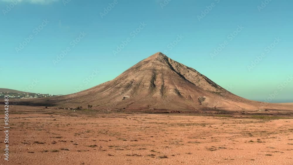 Tindaya mountain aerial view in Fuerteventura Tindaya mountain aerial view in Fuerteventura