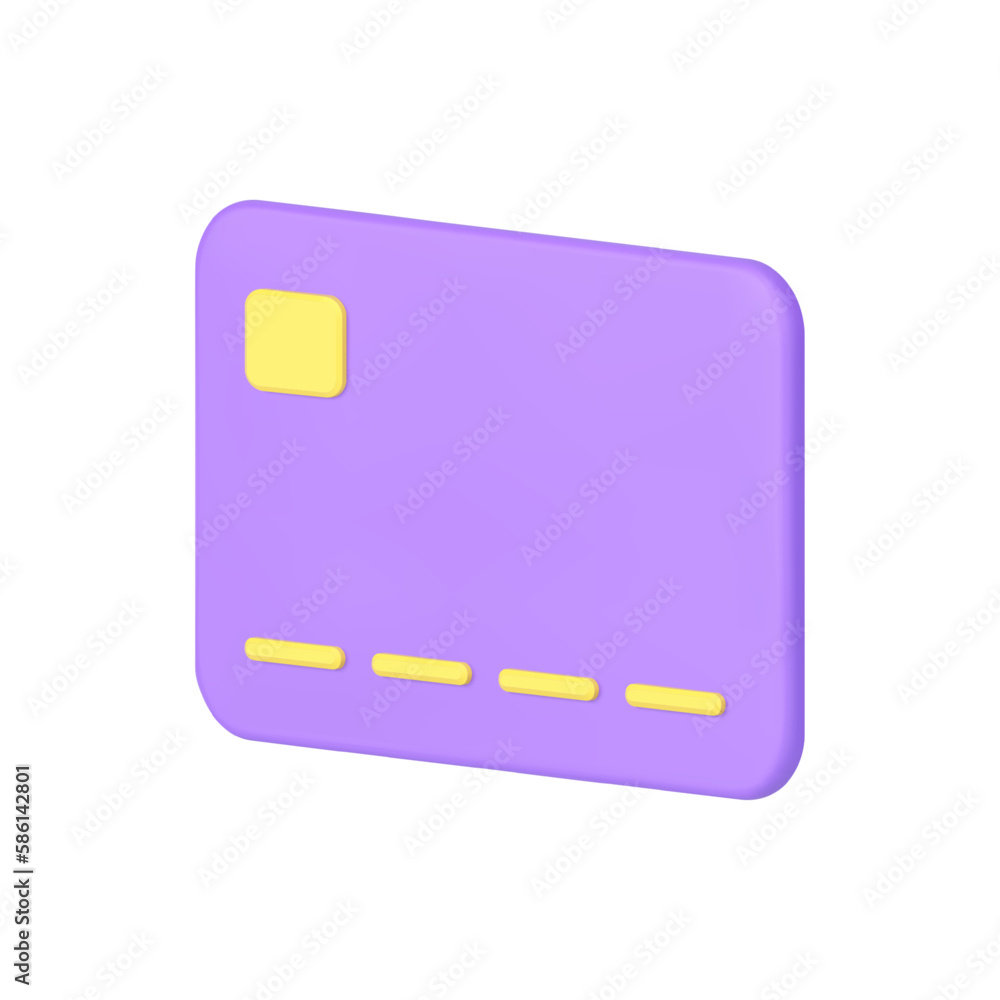 Credit card e money shopping online payment banking balance business retail 3d icon realistic vector Credit card e money shopping online payment banking balance business retail 3d icon realistic vector