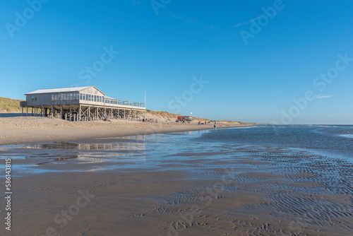 Strand von Schoorl - Camperduin. Provinz Nordholland in den Niederlanden photo