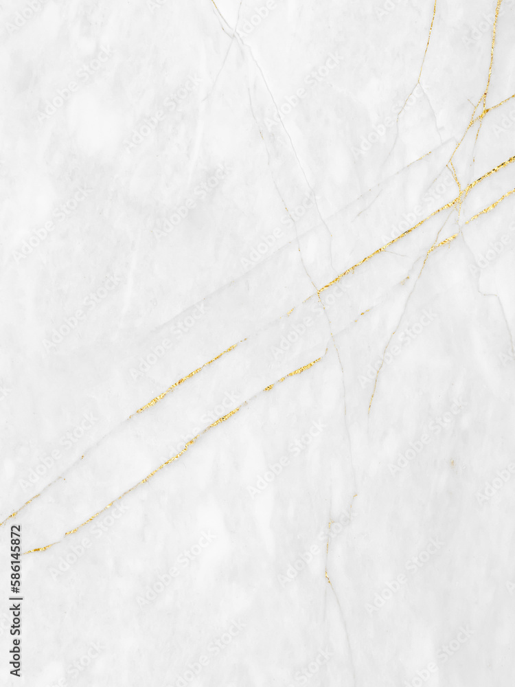 Obraz premium White and gold marble texture background design for your creative design, Vertical image.