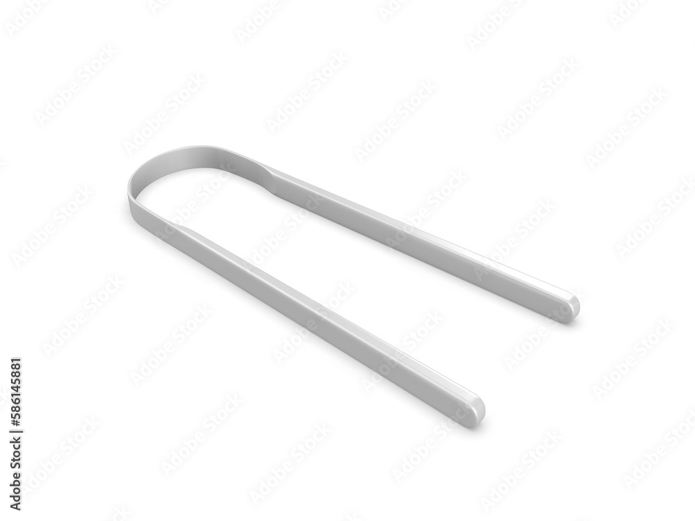 Blank Tongue Scraper Template, 3d render illustration. Blank Tongue Scraper Template, 3d render illustration.