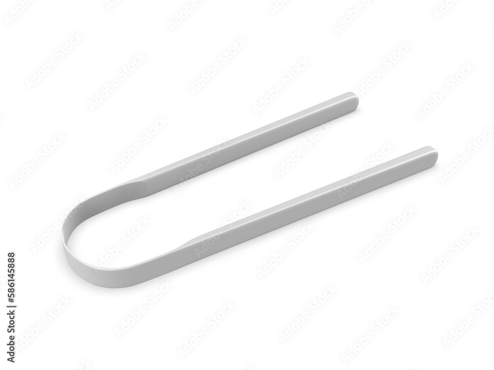 Blank Tongue Scraper Template, 3d render illustration. Blank Tongue Scraper Template, 3d render illustration.