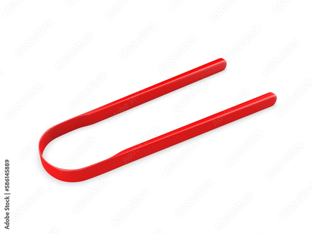 Blank Tongue Scraper Template, 3d render illustration. Blank Tongue Scraper Template, 3d render illustration.