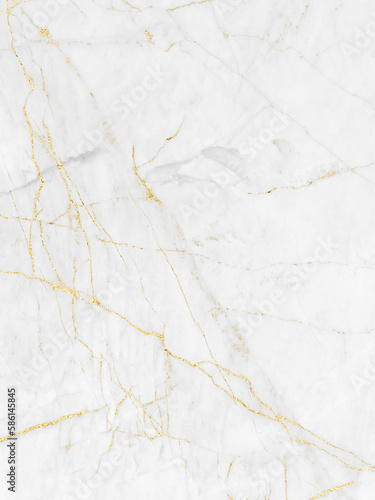 White and gold marble texture background design for your creative design, Vertical image. © TON_PHOTO