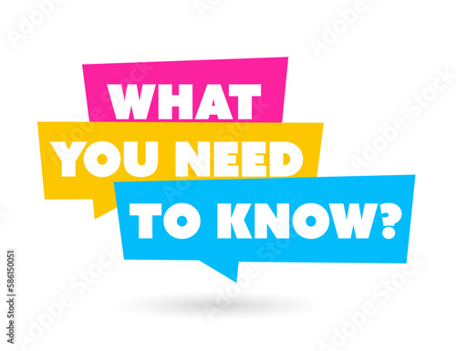 What you need to know?