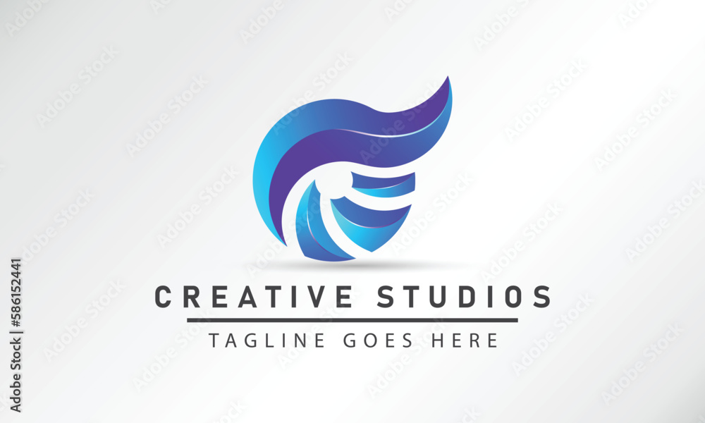 Fototapeta premium trendy abstract, vibrant and colorful icon, element