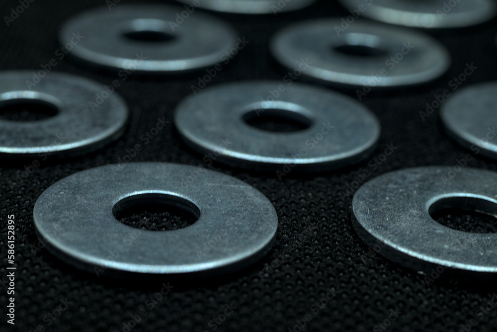 New pucks on a dark background New pucks on a dark background