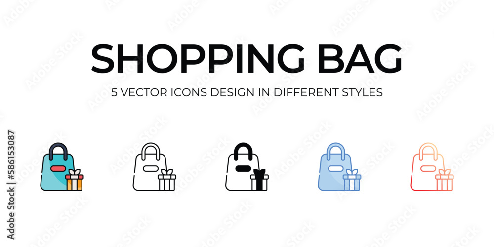 Shopping Bag icon. Suitable for Web Page, Mobile App, UI, UX and GUI design. Shopping Bag icon. Suitable for Web Page, Mobile App, UI, UX and GUI design.