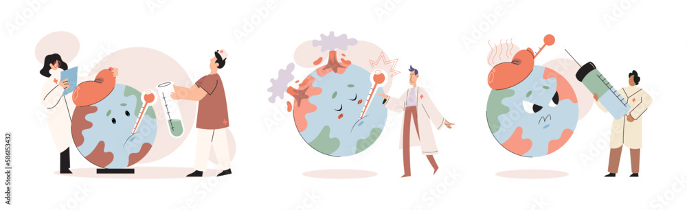 Global warming. High temperature and hot weather Earth. Climate change concept. Hot melt planet earth. Global warming heating impact. Tiny people. Raising global temperature. People energy use planet Global warming. High temperature and hot weather Earth. Climate change concept. Hot melt planet earth. Global warming heating impact. Tiny people. Raising global temperature. People energy use planet