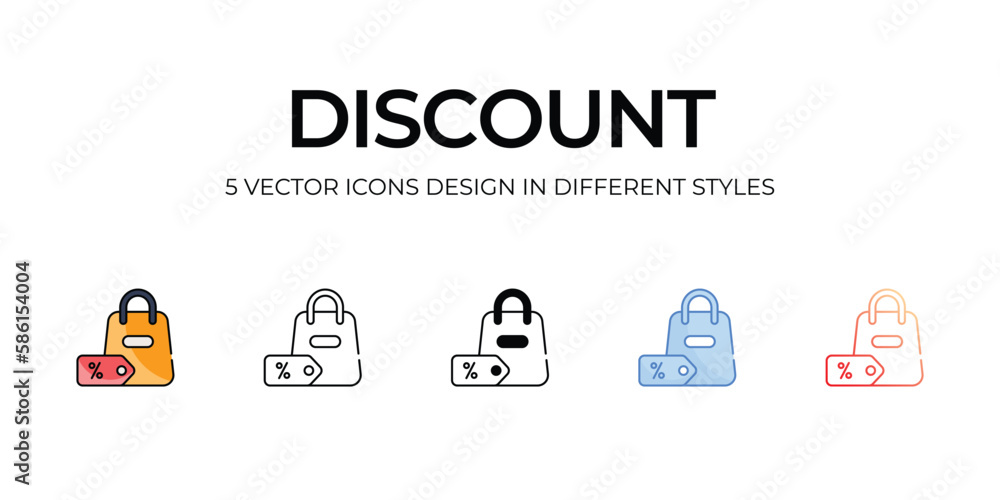 Discount icon. Suitable for Web Page, Mobile App, UI, UX and GUI design. Discount icon. Suitable for Web Page, Mobile App, UI, UX and GUI design.