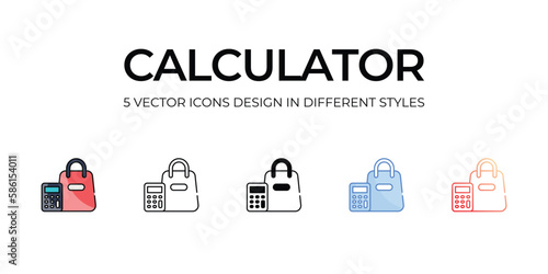 Calculator icon. Suitable for Web Page, Mobile App, UI, UX and GUI design.