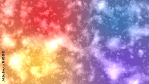 Enchanted Skies  A  Fantasy Animation of Colorful Noisy Clouds and Shimmering Stars  Creating a Dreamy and Ethereal Atmosphere  Noise clouds overlay bg. Motion drop transition.
