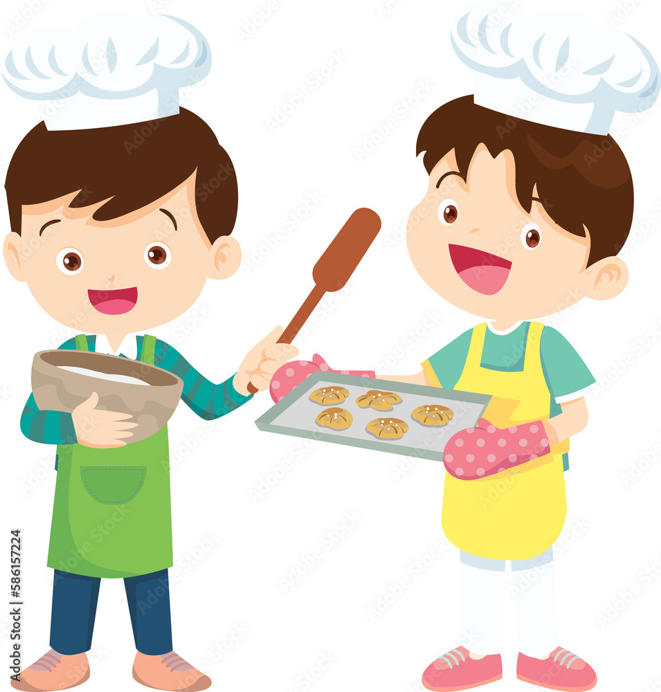 happy child baking together at kitchen ,Kids Chef Cookies happy child baking together at kitchen ,Kids Chef Cookies