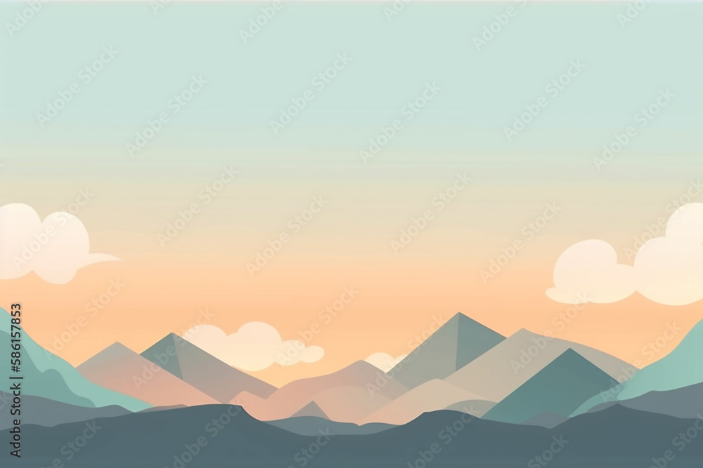 landscape hill with clouds landscape hill with clouds