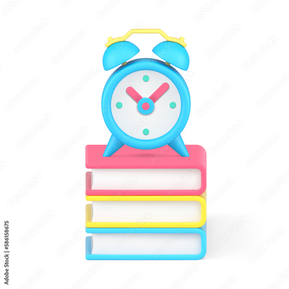 Time to book read learning academic education knowledge wisdom 3d icon realistic vector illustration Time to book read learning academic education knowledge wisdom 3d icon realistic vector illustration