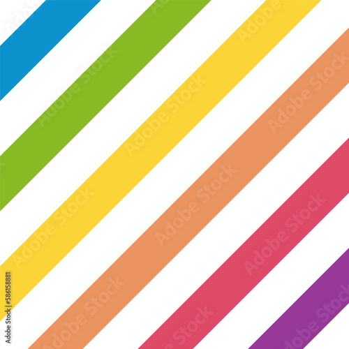 Free Download Rainbow diagonal bold line stripes diagonal colorful seamless pattern background vector - GFXLoad