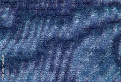 Navy blue melange jersey fabric texture or background 