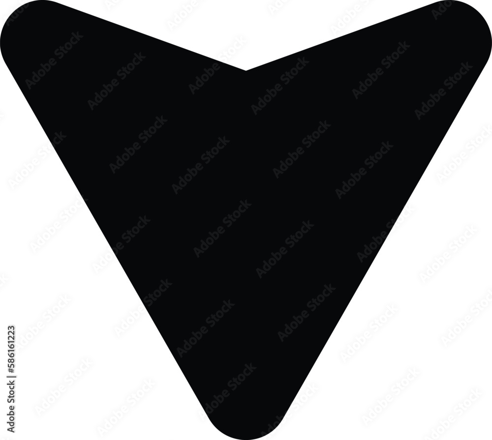Arrow Down icon vector stock. Arrow Down icon vector stock.