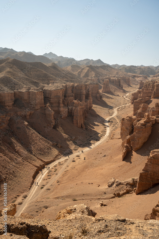 Grand Canyon in the steppes of Central Asia. Charyn Canyon Grand Canyon in the steppes of Central Asia. Charyn Canyon