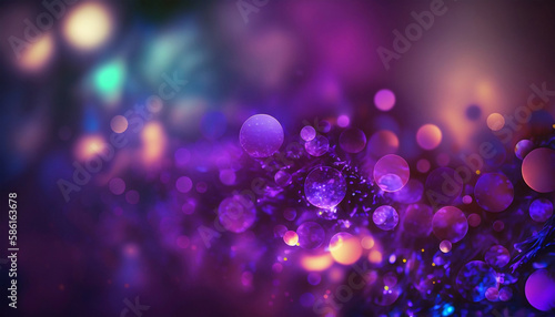 purple christmas background, Generative AI