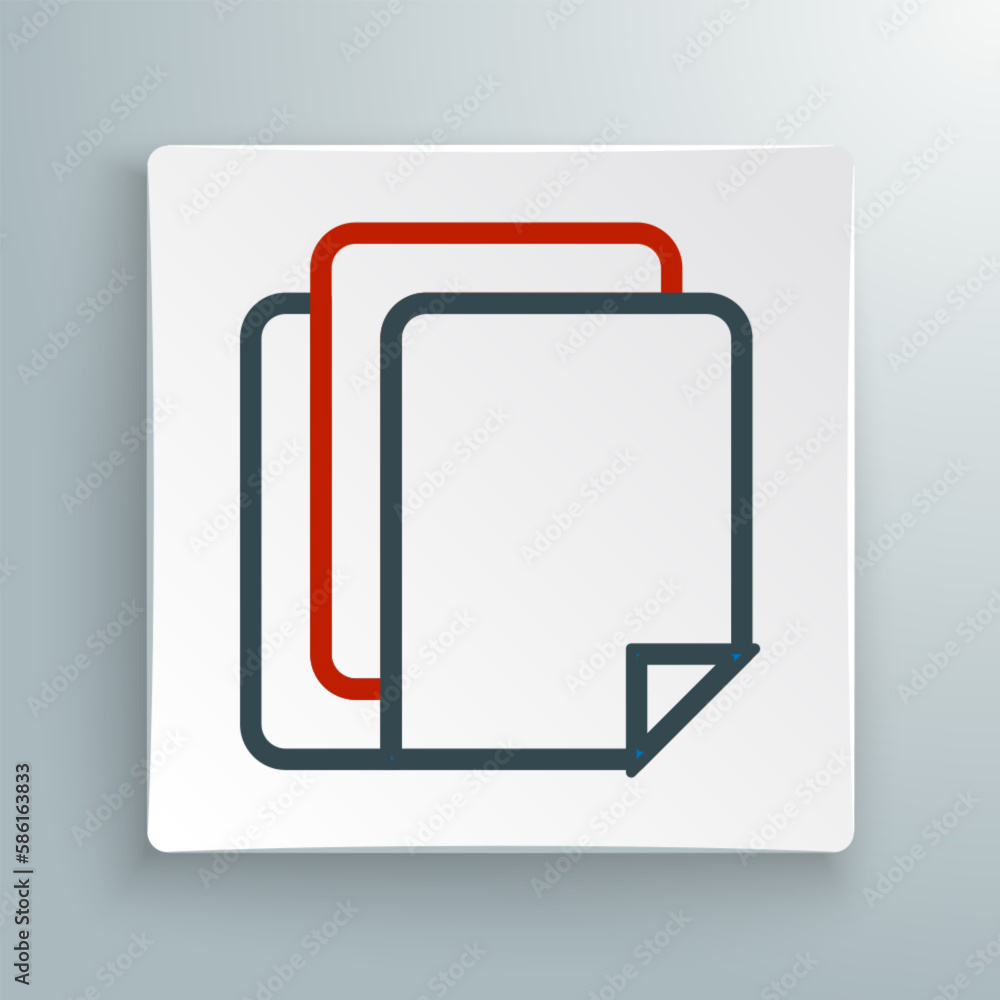 Line File document icon isolated on white background. Checklist icon. Business concept. Colorful outline concept. Vector Line File document icon isolated on white background. Checklist icon. Business concept. Colorful outline concept. Vector