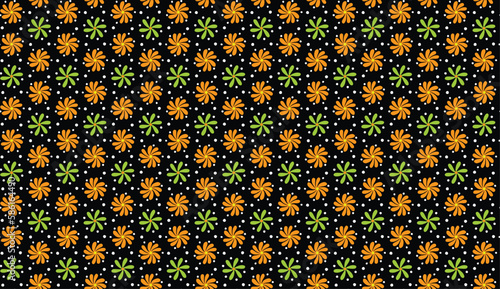 Geometric ethnic pattern seamless flower color oriental.
seamless pattern.Design for fabric,curtain,black background, carpet, shawl,clothing,wrapping, Batik,fabric,handkerchief,Vector illustration.