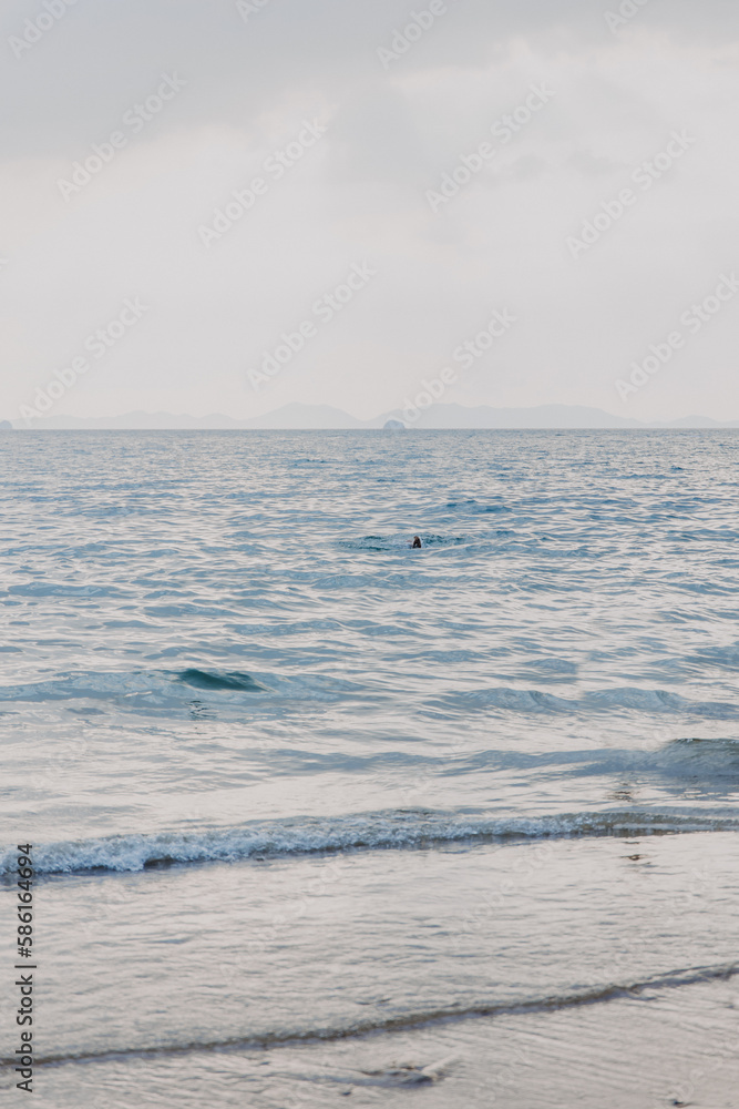 Fototapeta premium Gulf of Thailand, Ao Nang beach in Krabi, Thailand, South east Asia