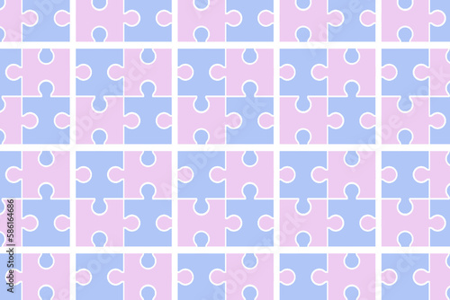 ピンク色のパズルの壁紙素材