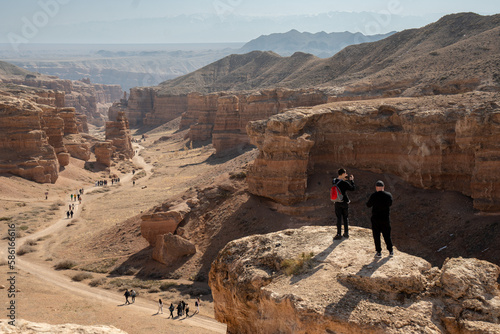 Grand Canyon in the steppes of Central Asia. Charyn Canyon
