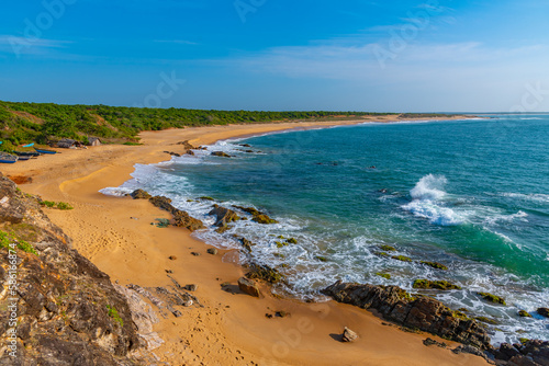 Beach at Bundala national park at Sri Lanka photo