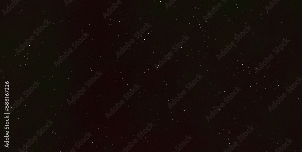 Starry Night Sky, Starfield Shiny Stars and Galaxy Space Background