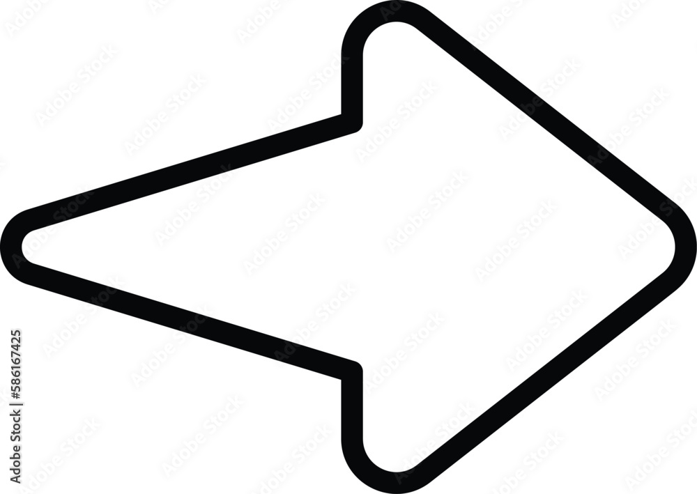 Arrow Right icon vector stock. Arrow Right icon vector stock.