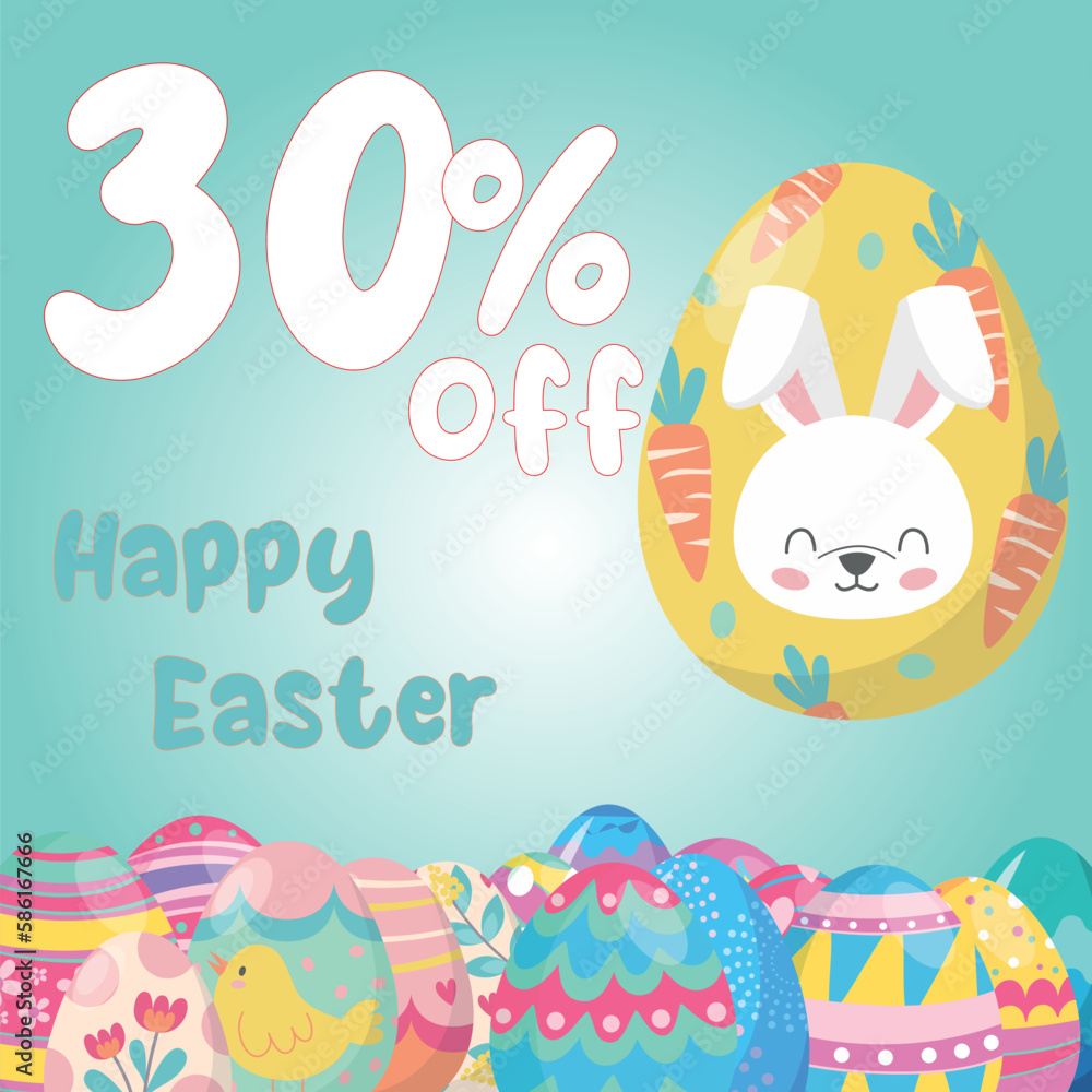 Easter Egg Happy Easter discount off Easter Egg Happy Easter discount off