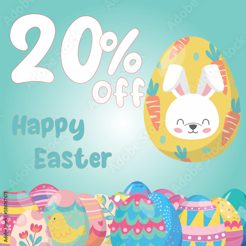 Easter Egg Happy Easter discount off