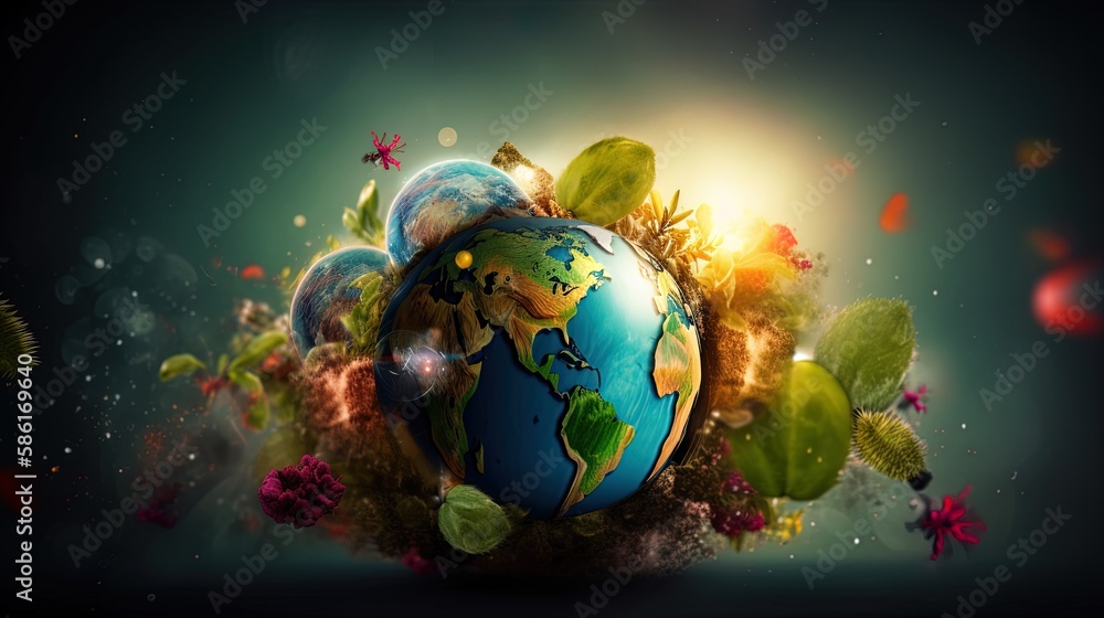 Celebrate Earth Day with a captivating hand-drawn illustration ...