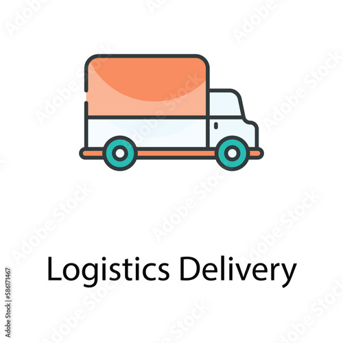 Logistics Delivery icon. Suitable for Web Page, Mobile App, UI, UX and GUI design.