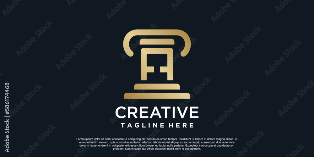 Letter A logo design of justice unique concept Premium Vector Letter A logo design of justice unique concept Premium Vector