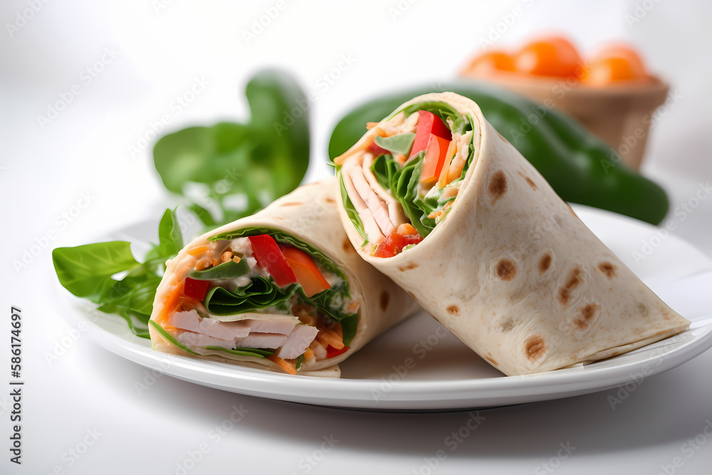 tortilla wrap with chicken tortilla wrap with chicken