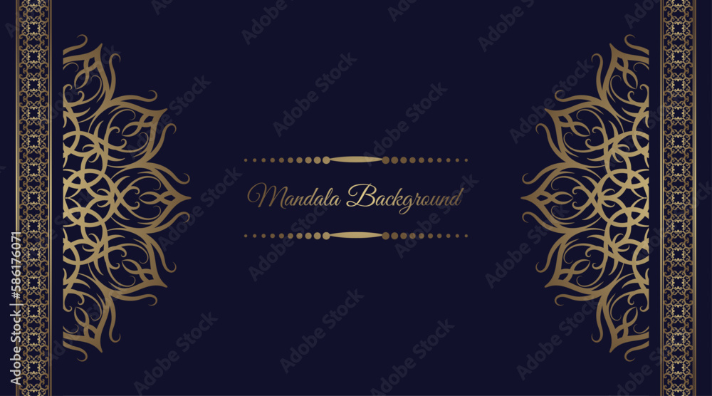 luxury background with golden mandala ornament luxury background with golden mandala ornament