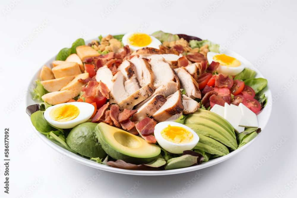 salad with salmon and vegetables salad with salmon and vegetables