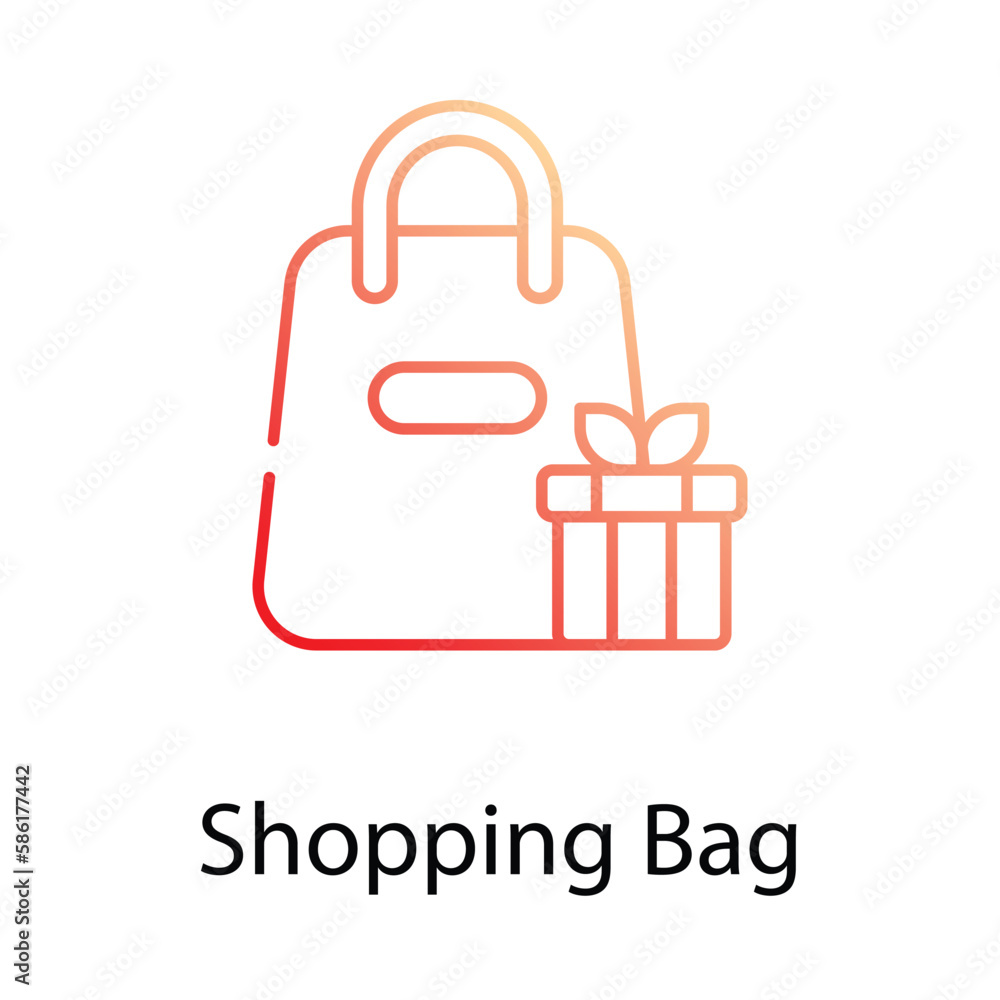 Shopping Bag icon. Suitable for Web Page, Mobile App, UI, UX and GUI design.