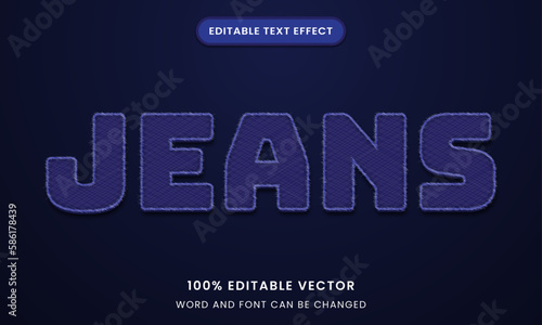 embroidery stitch 3d logo mock up template Editable text Effect Style