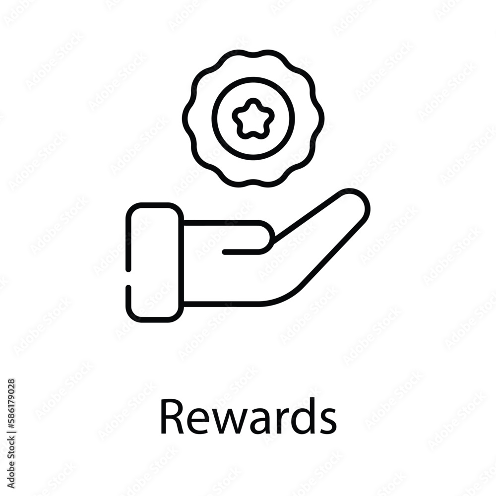 Rewards icon. Suitable for Web Page, Mobile App, UI, UX and GUI design. Rewards icon. Suitable for Web Page, Mobile App, UI, UX and GUI design.