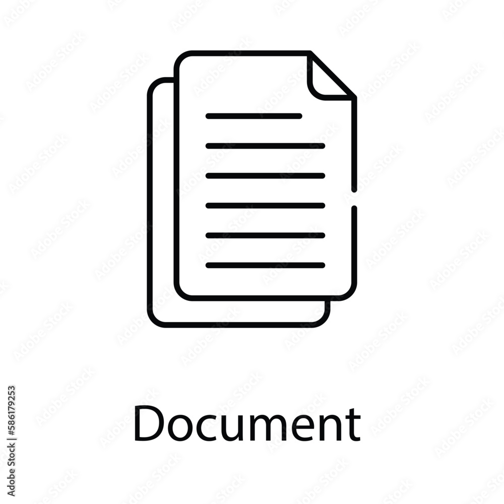 Document icon. Suitable for Web Page, Mobile App, UI, UX and GUI design. Document icon. Suitable for Web Page, Mobile App, UI, UX and GUI design.