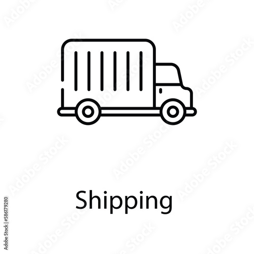 Shipping  icon. Suitable for Web Page, Mobile App, UI, UX and GUI design.