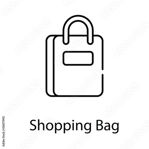 Shopping Bag icon. Suitable for Web Page, Mobile App, UI, UX and GUI design.