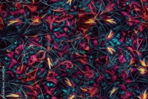 Wallpaper Mural vibrant and colorful pattern with various hues and tones created with Generative AI technology Torontodigital.ca