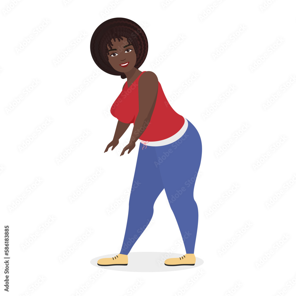 fat-woman-doing-sport-exercise-weight-loss-training-program-vector