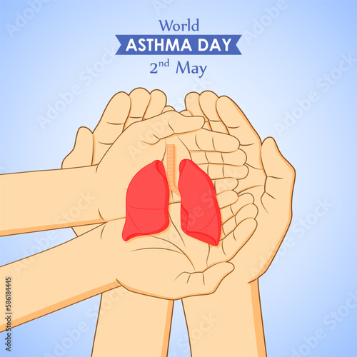 Vector illustration for World Asthma Day May 2