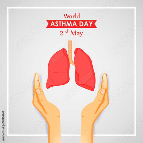 Vector illustration for World Asthma Day May 2